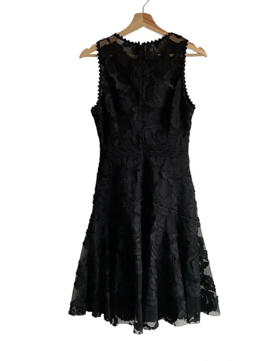 Reiss Adia Fit And Flare Lace Black Dress, size US 4 - Picture 6 of 14